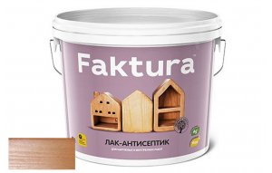 Лак-антисептик FAKTURA 2,7 тик акриловый шелк-матовый