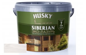 HUSKY SIBERIAN ЛАЗУРЬ 9л п/глянцевый белый