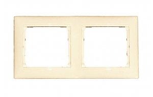 33901 Рамка 2-м VALENA горизонт. сл. кость Leg