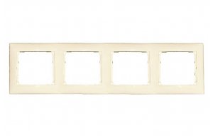 33904 Рамка 4-м VALENA горизонт. сл. кость Leg